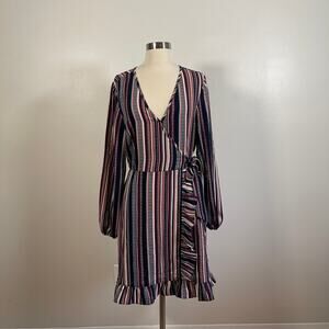 Xhilaration • Striped Ruffle Dress